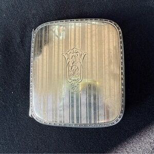 Antique Sterling Silver Cigarette Case Hallmarked Engraved 65g